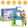 Kid Sand Water Table Toddler Water Activity Table Rain Showers Play Table Toy for 3-6 Years Old Sensory Exercise Friendship Building
