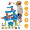 Kid Sand Water Table Toddler Water Activity Table Rain Showers Play Table Toy for 3-6 Years Old Sensory Exercise Friendship Building