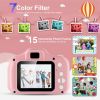 iMounTEK Kids Digital Camera w/ 2.0” Screen 12MP 1080P FHD Video Camera 4X Digital Zoom Games 32GB Card Supported Shockproof Child Camcorder for 3-10