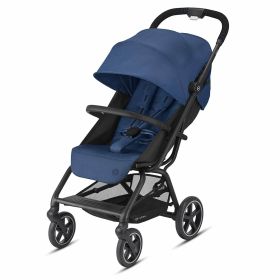 CYBEX Eezy S + 2 Navy Blue Travel Strollers 360 Degree Twist