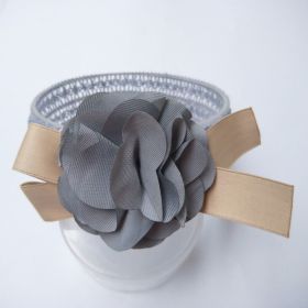 Baby lace headband (Color: Grey)
