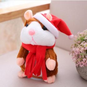 15CM Little Talking Hamster Toy (Option: C Light Brown18cm-1)