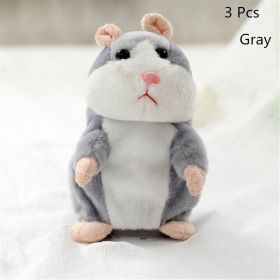 15CM Little Talking Hamster Toy (Option: Gray-3)