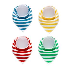 4pcs Lot Bibs Burp Cloth Print Arrow Wave Triangle Baby Bibs Cotton Bandana Accessories (Option: 25)